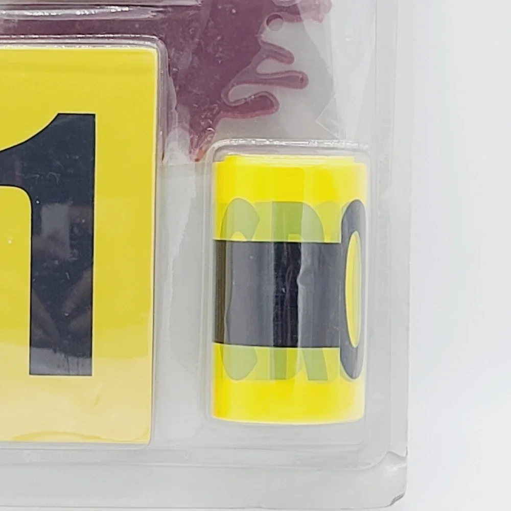 Crime Scene Kit 50ft Yellow Tape 5 Evidence Markers Chalk Blood Halloween Prop